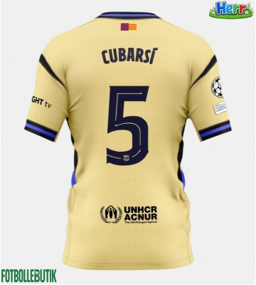 Barcelona Pau Cubarsi #5 Bortatröja 2025-26 Kortärmad